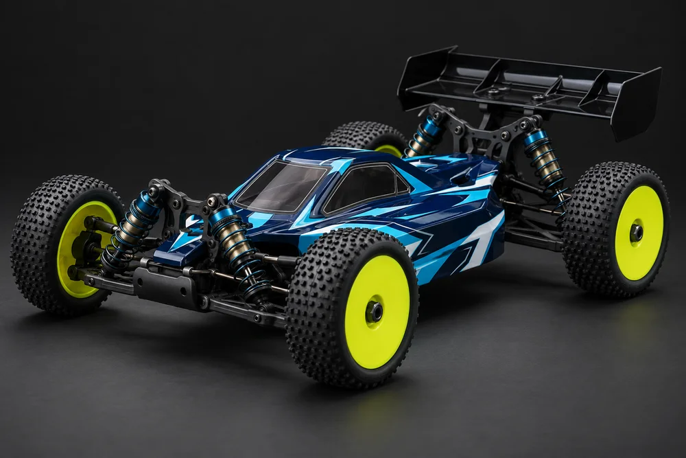 AI-generated concept of 4wd racing buggy styling for the 8X kit, shown for design inspiration