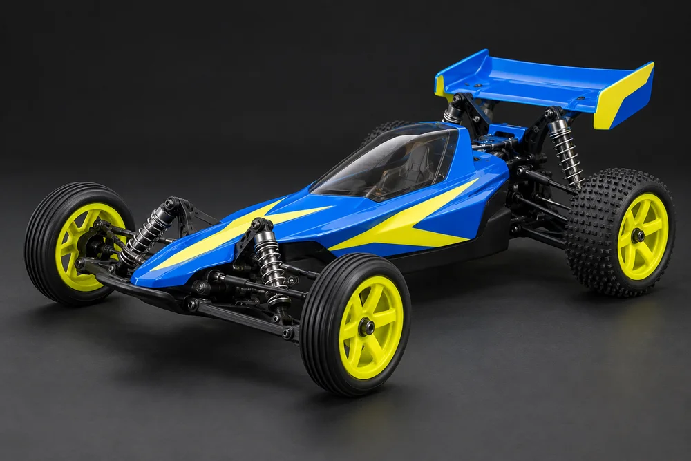 AI-generated concept of 2wd off-road buggy styling for the DT kit, shown for design inspiration