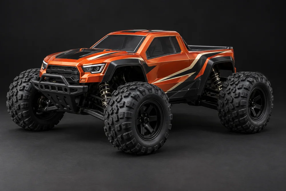 AI-generated concept of monster truck styling for the Club monster kit, shown for design inspiration