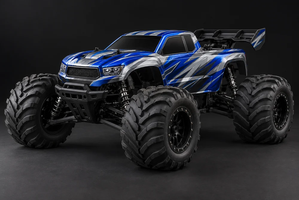 AI-generated concept of monster truck styling for the GT monster kit, shown for design inspiration