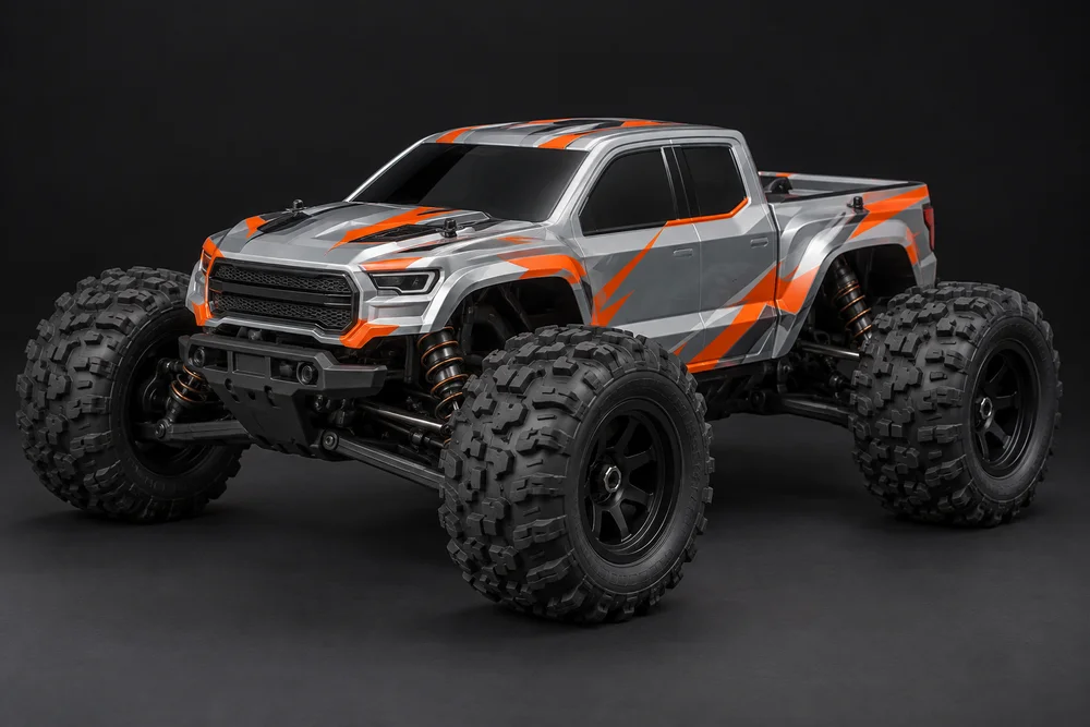 AI-generated concept of monster truck styling for the Pro monster kit, shown for design inspiration