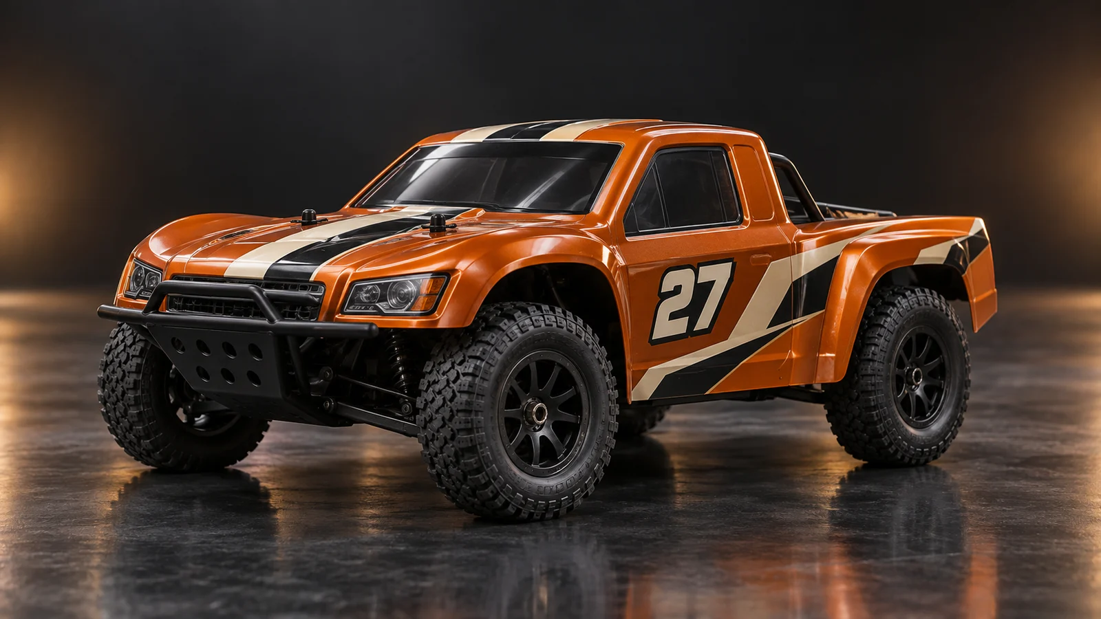 Studio shoot example with a sample RC truck